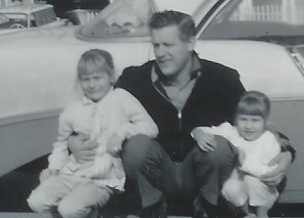 Judy with her dad and older sister Lois-photo taken 3 days before she died.